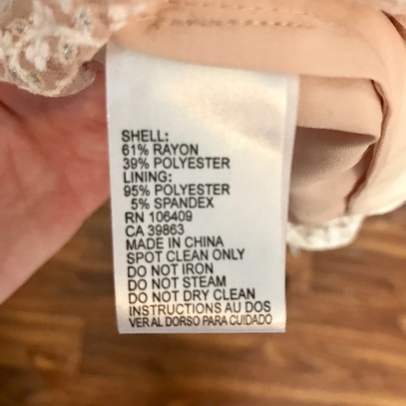 Tahari ASL Embroidery Lace Flare Dress - Picture 3 of 6